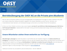 Tablet Screenshot of oasy.de